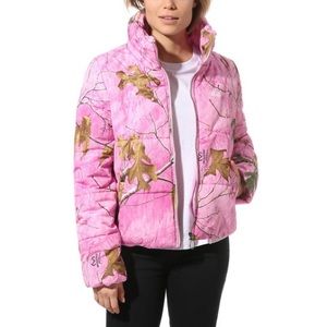 vans pink puffer jacket